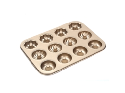 Molde Para Donuts Forma Para Bolo Forma Antiaderente Para Donuts Com 12 Câmaras Para Assar No Forno Forma Antiaderente ZMDECQNA