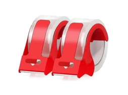 2 Rolos de Fita Adesiva Reforçada para Embalagens, Cada um com 4,78 Cm X 49,14 M, com 2 Dispensadores Recarregáveis. GOKOCO