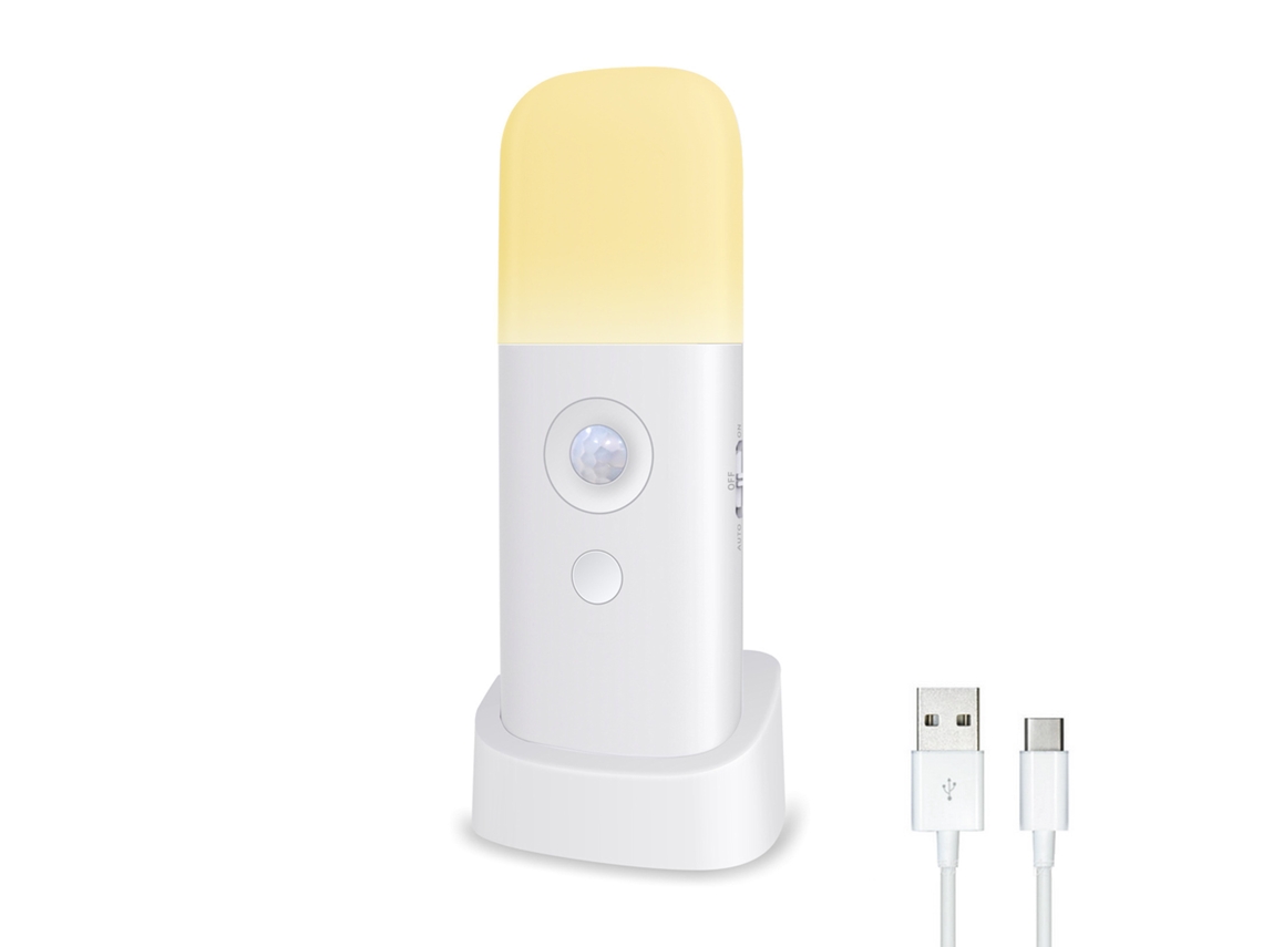 Luz noturna com sensor de movimento Slowmoose, luz noturna ajustável com 5 níveis de brilho