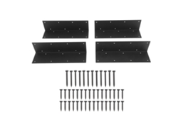 4pcs Suportes De Canto De Cama Jardim Aço Ajustáveis 20 24 Polegadas