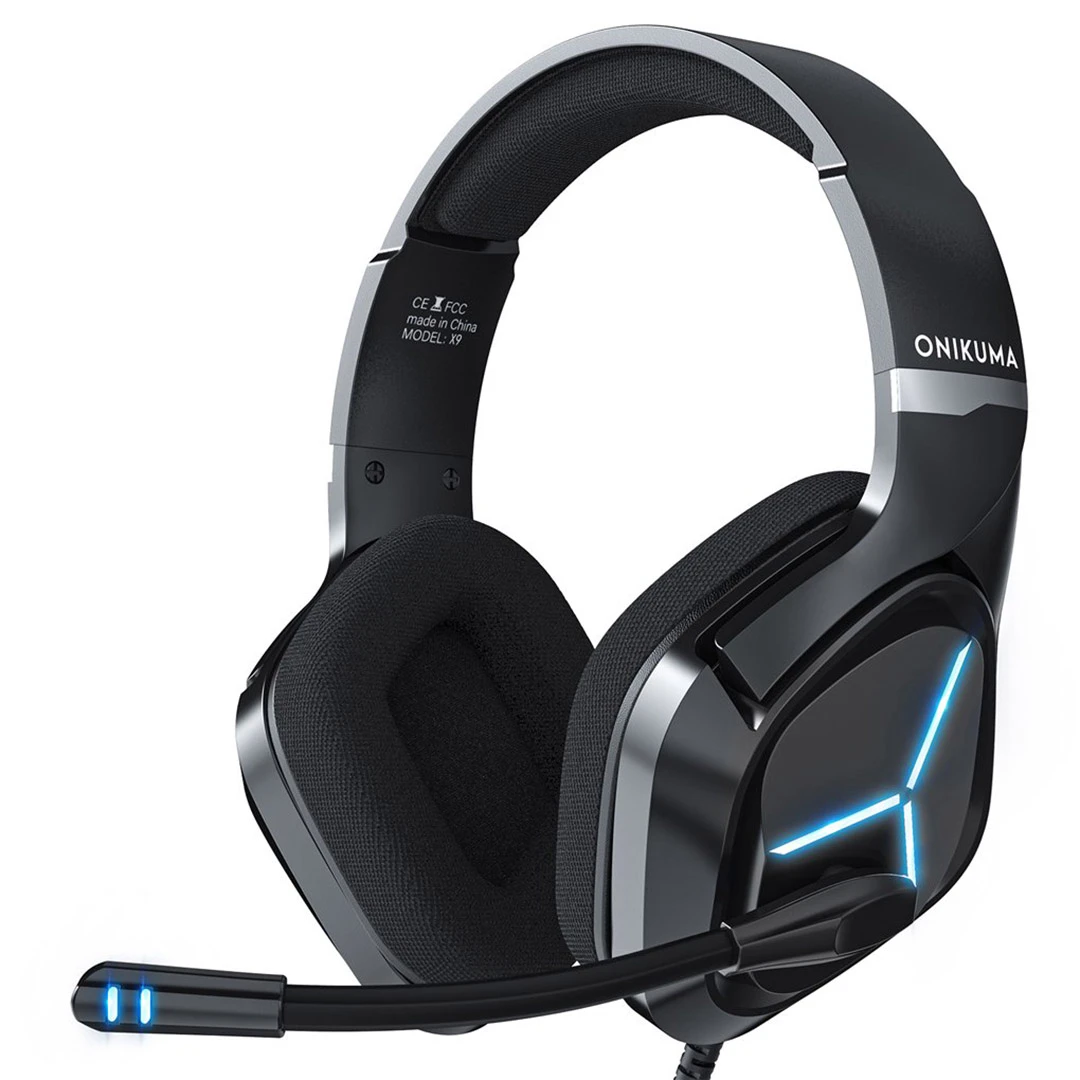 Headset Gamer X9 Rgb, Microfone Flexível, Som Estéreo 7.1, Led Azul, Conector Usb, Compatível Com Pc Ps4 Xbox Preto Uuzeit Shop