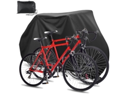 Capa Para Bicicleta 210d Oxford, Proteção Externa Para 2 Bicicletas, Lona Com Furos Para Cadeado E Saco De Armazenamento, 200x70x110cm Btforus