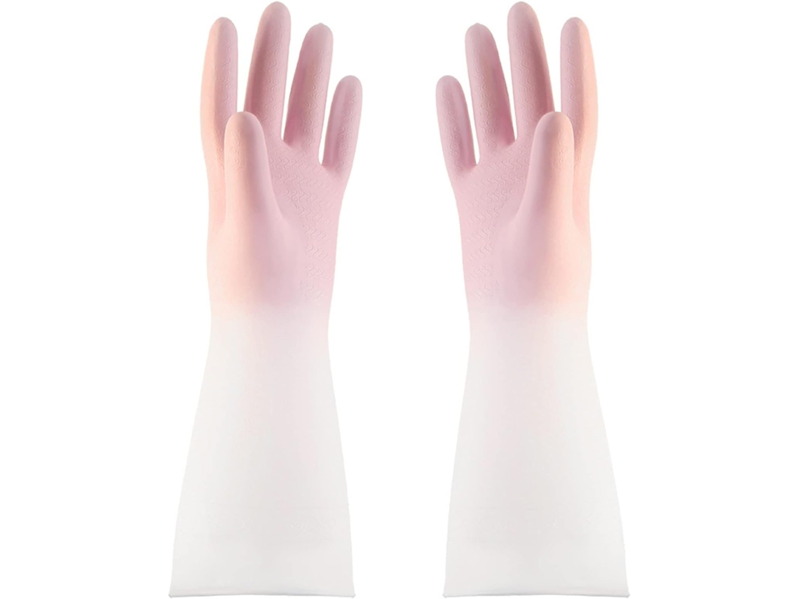 (rosa, M) Luvas De Limpeza De Silicone
