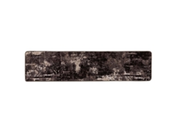 Conjunto 1 Tapete Runner Vidaxl Preto Poliéster (80 X 450 Cm)