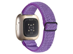 Pulseira De Substituição Elástica Tipo M Para Fitbit Versa 3/fitbit Sense Com Ajuste Ajustável Olysi Shop