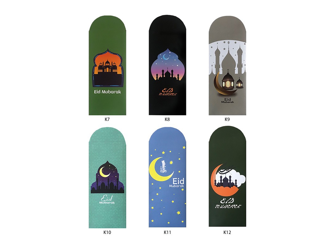 Laxiscreed Pack De 6 Cartões De Felicitações Com Design Médio Oriente Para Ocasiões Festivas E Sortudas