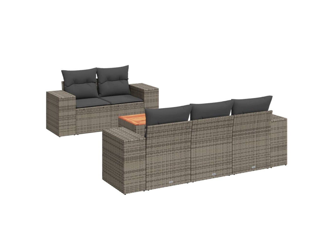Garden Sofa Set, Garden Sofa Sets Vidaxl Cinzeto Rattan / Vime (n/a)