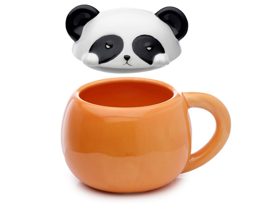 Caneca com Tampa Adoramals Panda PUCKATOR