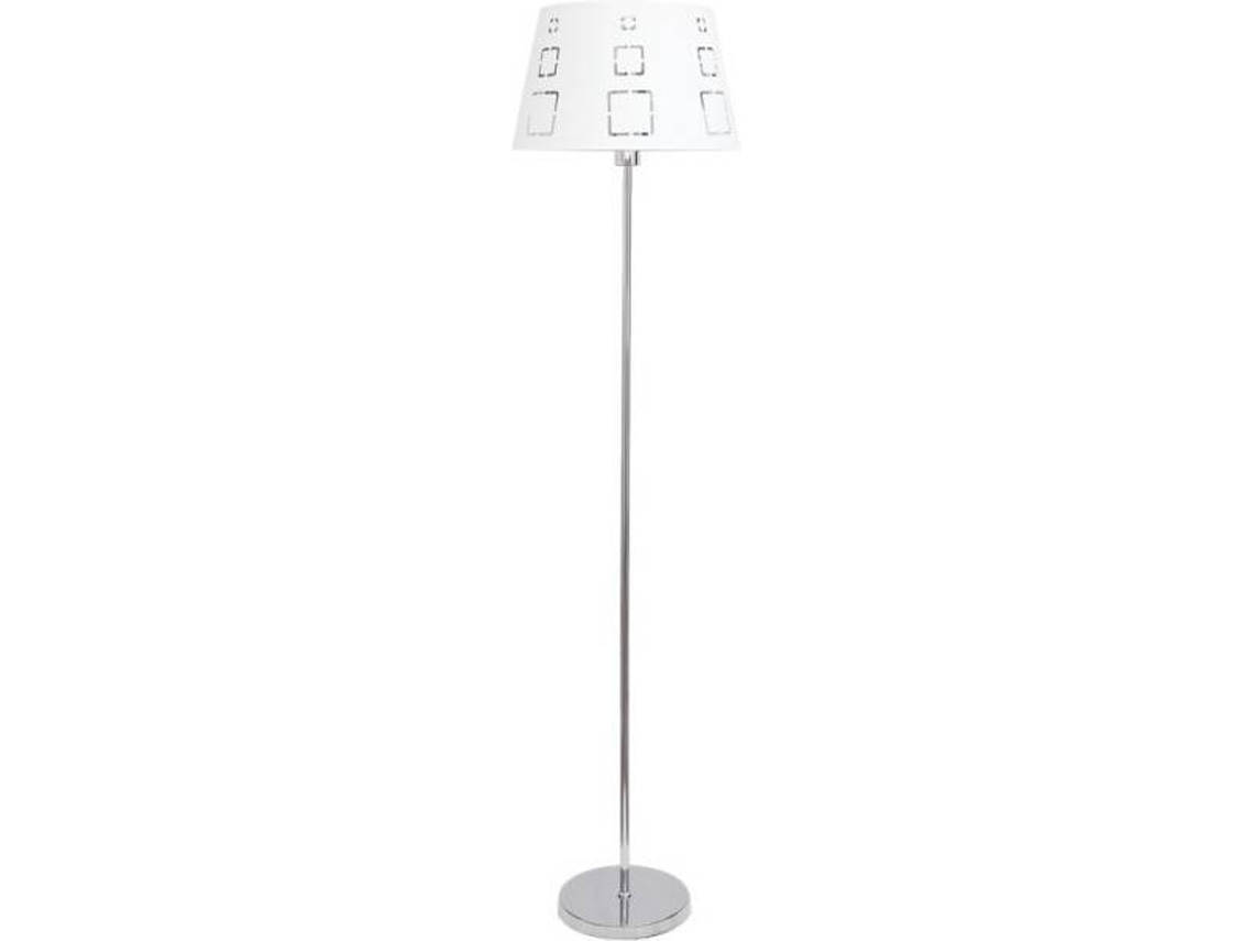 Candeeiro de Pé FABRILAMP Celaya (Branco - E27 - Máx. 60W - Metal - Tecido)