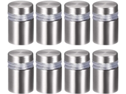 8 espaçadores de vidro 16x24mm com parafusos para painéis de acrílico CHABERLU