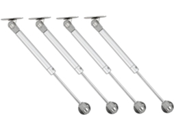 Conjunto De 4 Dobradiças Reforçadas Para Armários, Com Suporte Suave