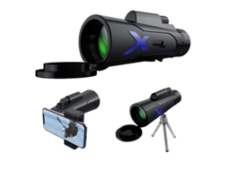 Telescópio Monocular Monocular Adulto, 12x50 Observação De Pássaros Acampamento Caça Concerto Jogo De Bola De Viagem Bestvite (preto)