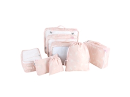 Bolsas Organizadoras de Viagem para Roupas e Acessórios Alpaca Rosa Portátil e Prático S/MARCA