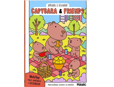 Livro Aprenda Desenhar - Capybaras And Friends De Magic Kids (português Do Brasil)
