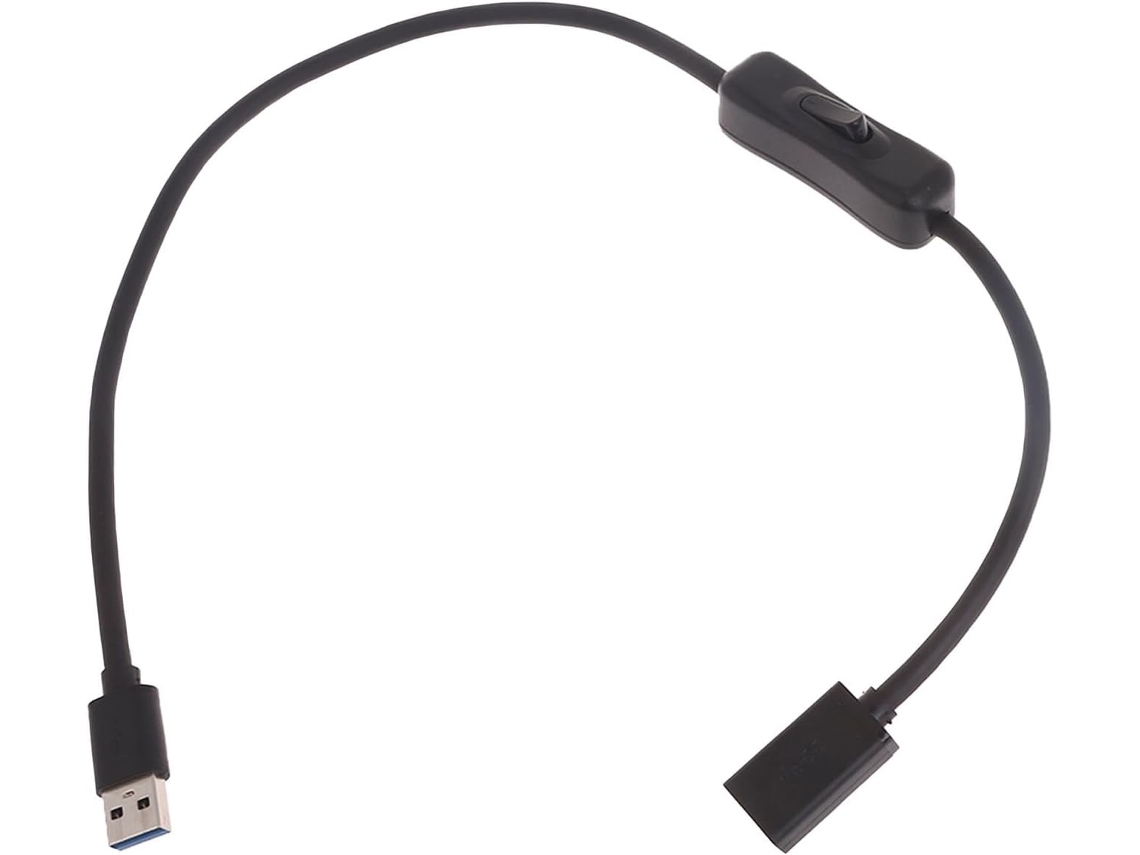 Cabo Extensor Usb 3.0 Reto Com Interruptor Liga/desliga,