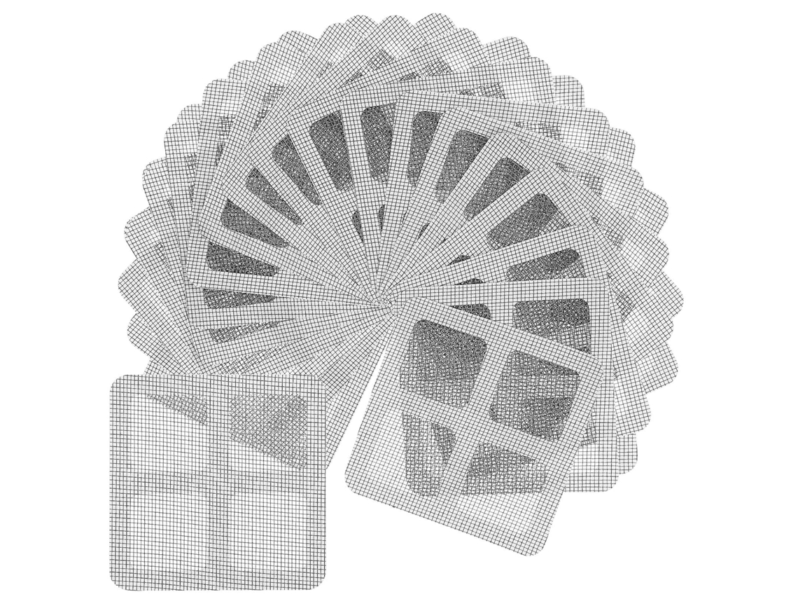 100 Tampas Adesivas Descartáveis Para Ralos, Pacote Com Filtros Para Ralos E Unidades De Recuperação.