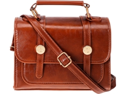 Bolsa De Ombro Vintage Marrom Ciieeo Para Mulheres, Em Couro Pu Resistente Com Alça E Interior.