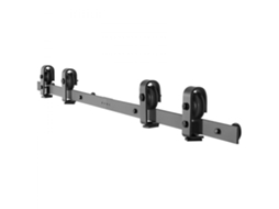 Sistema De Calhas Dobráveis Para Portas De Correr 1524 Mm Em Aço Carbono Preto Tekmaquinas