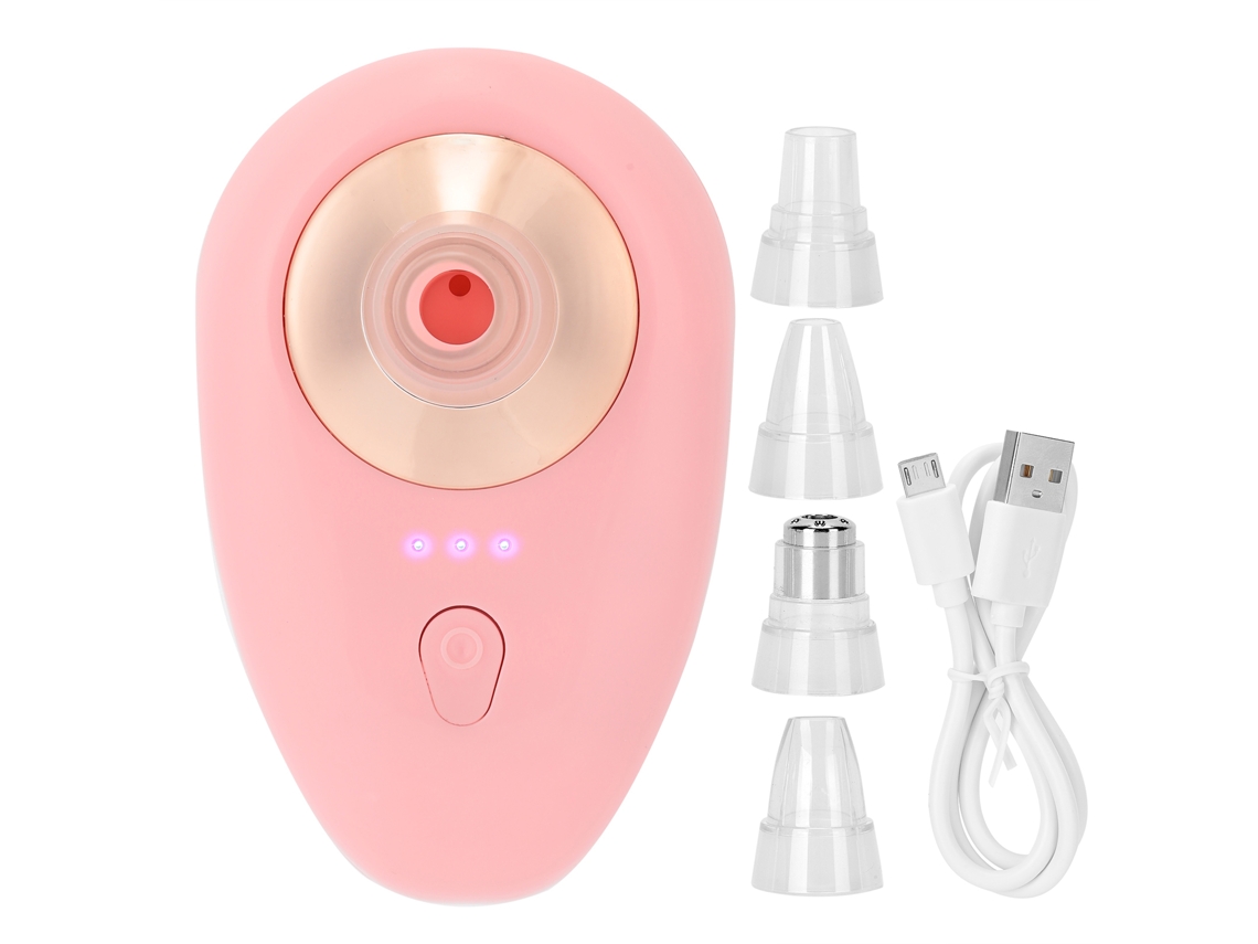 Instrumento De Aspiração Para Remover Pontos Negros E Acne Elétrico Cor Rosa