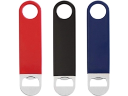 Conjunto De 3 Abridores De Garrafa Planos E Resistentes Em Aço Inoxidável, Sólidos E Duráveis, 18 Cm Nas Cores Vermelho, Preto E Azul