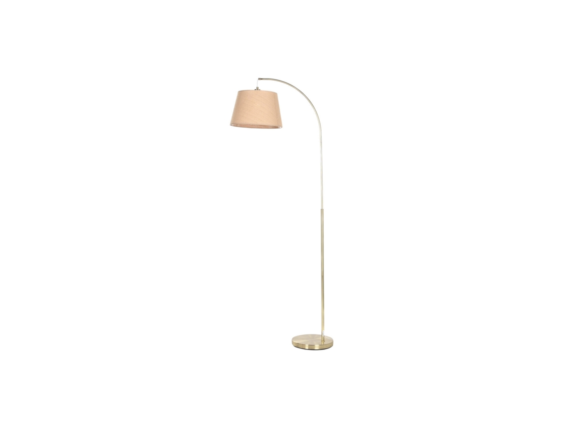 Luminária de Chão em Metal com Bambu Dourado, 66x35x180cm ALEXANDRA HOUSE LIVING