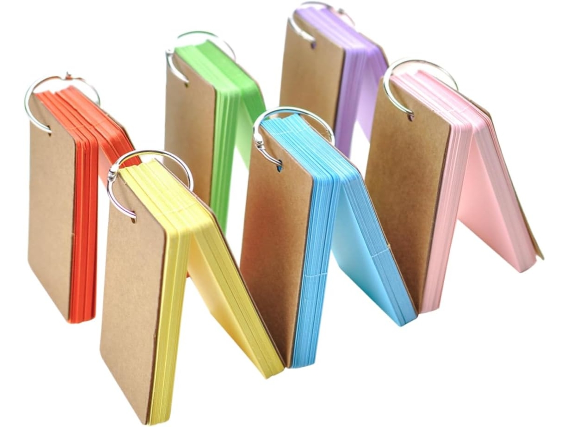 Lote De 6 Blocs-notes À Anneaux Fiches Détude Bloc-notes Portables Pour Étudiants Faciles À Utiliser