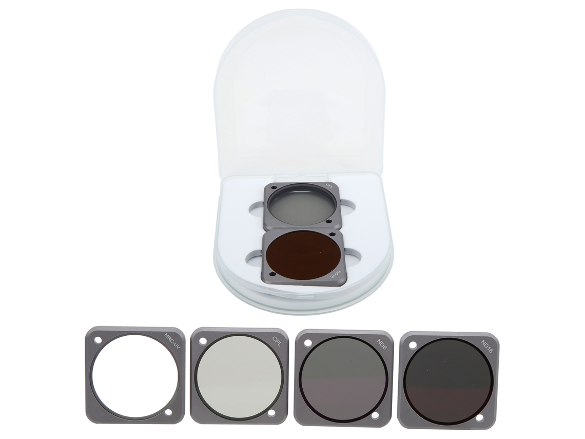 Junestar Action Camera Filters 4 In 1 Filter Kit Uv Cpl Nd8 Nd16 For Dji Action2 Motion Camera LAXISCREED