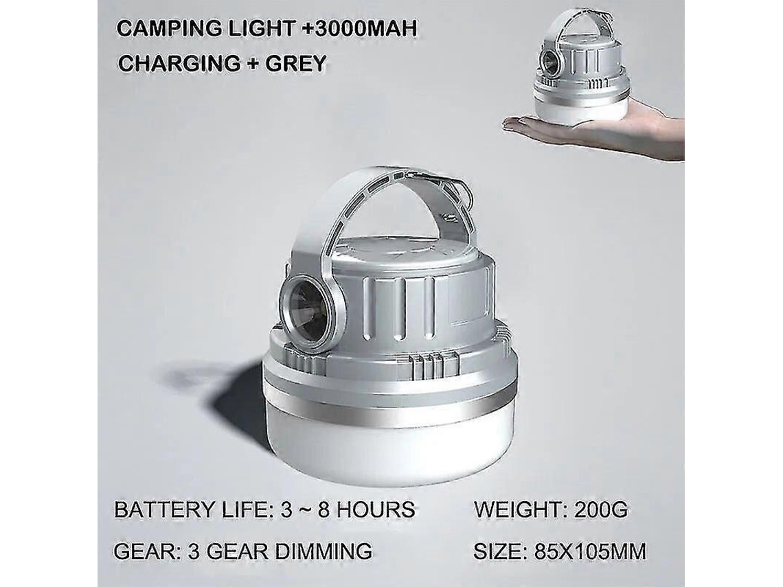 Lanterna De Camping Led, Recarregável E Impermeável Para Suas Aventuras Ao Ar Livre. Olysi Shop