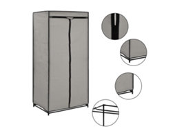 Roupeiros 2 Pcs 75x50x160 Cm Cinzento Wsd305745