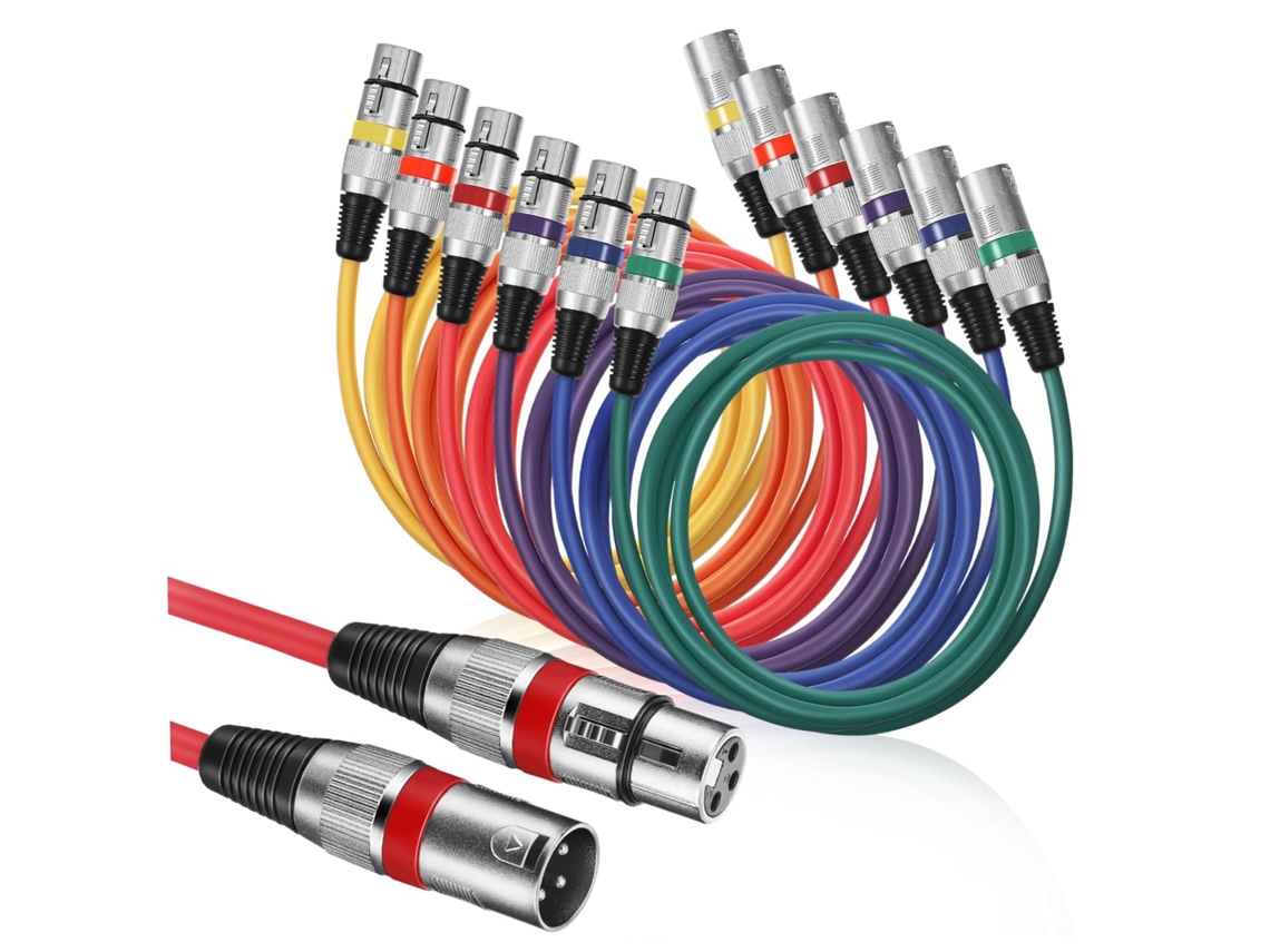 Cabo De Microfone Xlr Macho Para Fêmea Para Som Profissional Em Palcos E Estúdios De Gravação. Gokoco