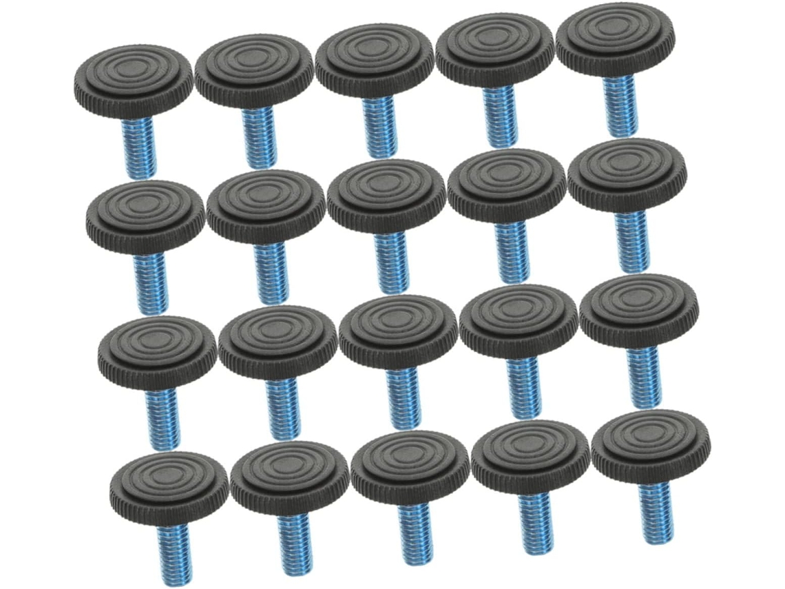 Conjunto De 30 Pés Niveladores Ajustáveis Com Rosca Para Móveis, Cadeiras E Sofás, Em Abs E Ferro