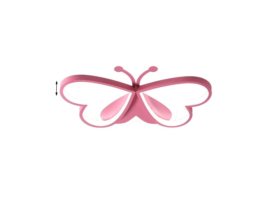 Luminária De Teto Borboleta, Led Dimerizável, Design Moderno,rosa Oem