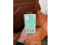 Capa Para Iphone 17 Pro Happy Nut Etiqueta De Silicone Líquido Sólido