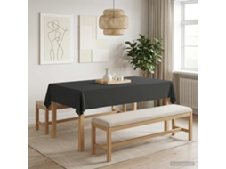 Vidaxl Toalha De Mesa 5 Unid. Retangular Cinzento-escuro 140 X 200 Cm