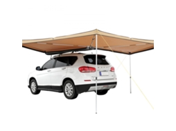 Toldo Retrátil Lateral 270° Para Carro 2,5m Com Proteção Uv50 E Impermeável Tekmaquinas