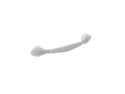 Puxador para Mobiliário Zamac Distância Central 128mm Branco Prata Pátina Verdadeira Conjunto de 25 HARDWAREXCHANGE