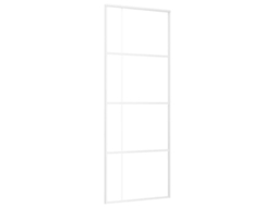 Porta deslizante em vidro esg e alumínio 76x205 cm branco MAISON EXCLUSIVE