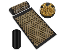 Kit De Colchonete E Travesseiro De Acupressão Para Alivio De Dor Nas Costas, Pescoço E Pés E Relaxamento Muscular
