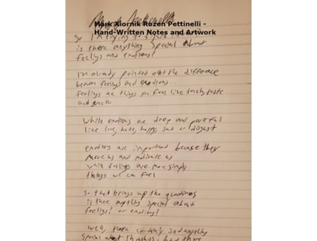 Livro Mark Xiornik Rozen Pettinelli - Hand-written Notes And Artwork De Pettinelli, Mark Rozen Et Al. (inglês)