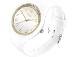 Lurelia Relógio Feminino, Movimento De Quartzo, Analógico, 42 Mm, 9,5 Mm, 20 Mm, 5,5 Polegadas, 7,68 Polegadas, Silicone, Vidro Mineral, Branco