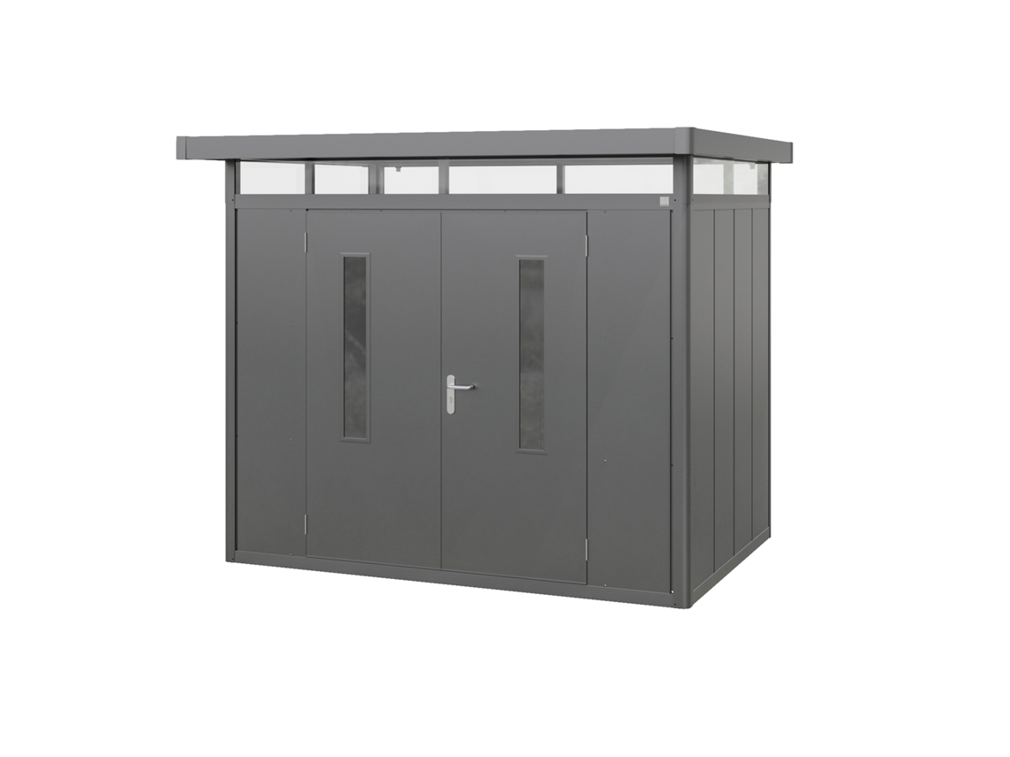 Abrigo de jardim metálico Gfp Primeyard 263x180x231 cm Antracite Garden House Gfp Garten Freizeitprofi