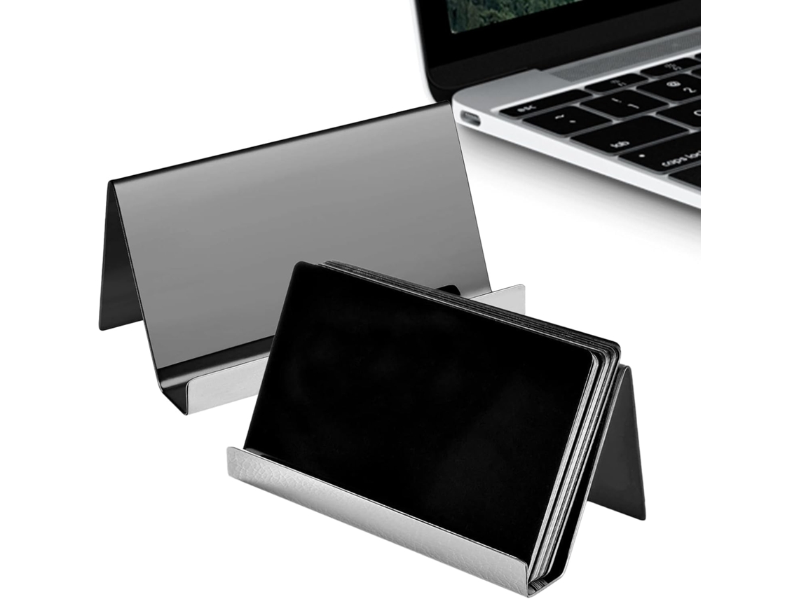 De Mesa Para Cartões De Visita, Conjunto De 2 Peças Em Aço Inoxidável, Ideal Para Ambientes Internos Gokoco