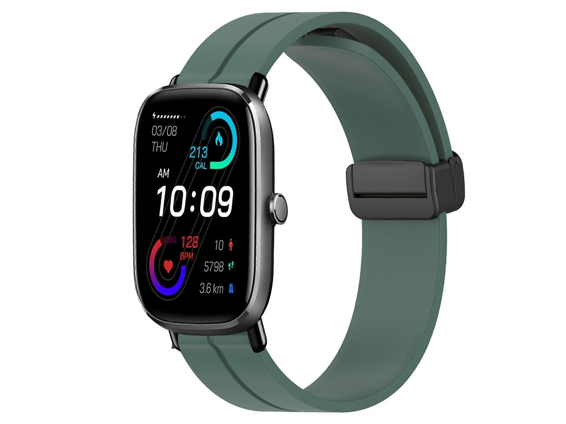 Pulseira De Silicone Com Fecho Magnético De Cor Sólida De 20 Mm Para Amazfit Gts 2 Mini