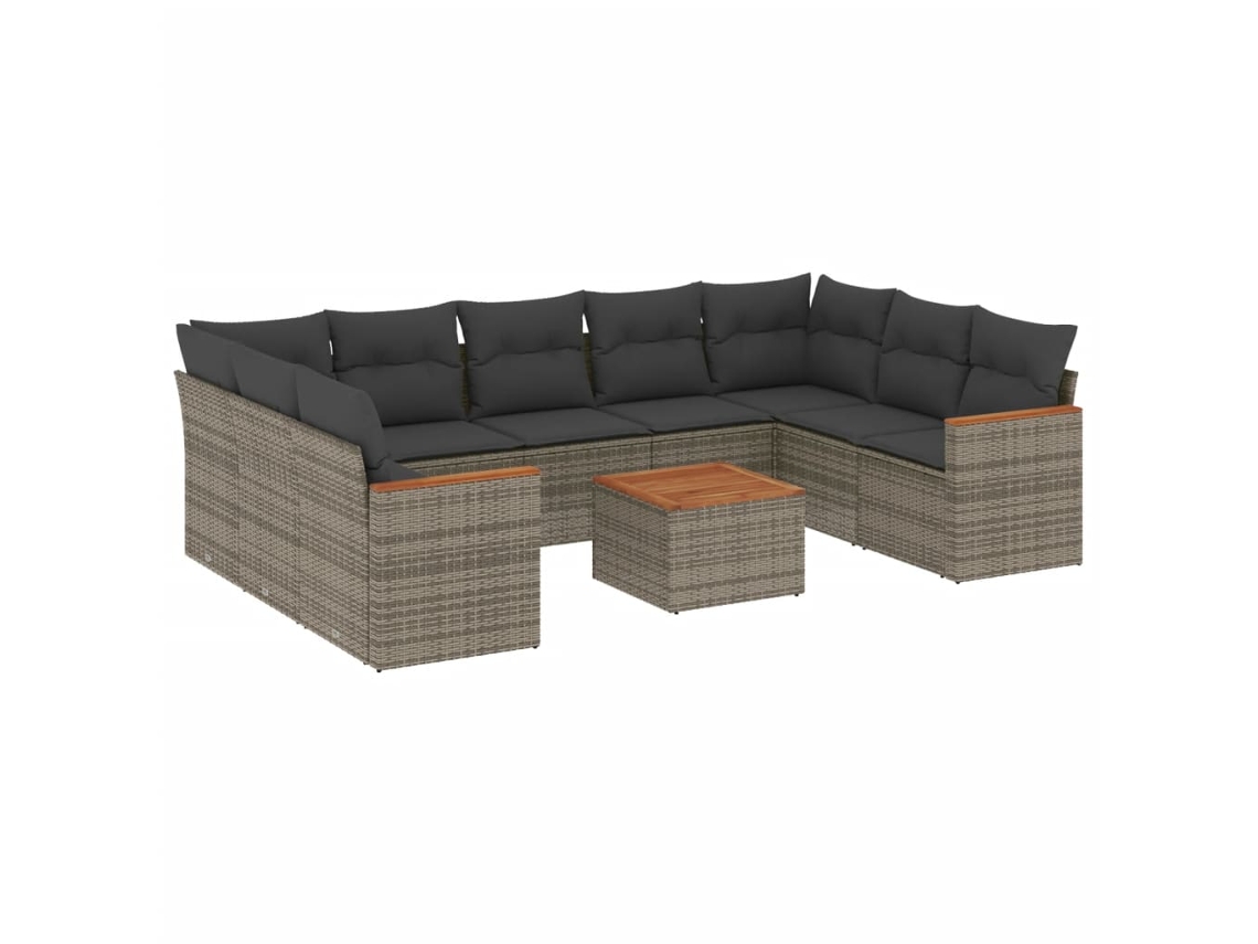 Garden Sofa Set, Garden Sofa Sets Vidaxl Cinzeto Rattan / Vime (n/a)
