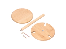 Suporte para Taças de Vinho em Bambu com Drenagem para Cozinha e Mesa | S/MARCA