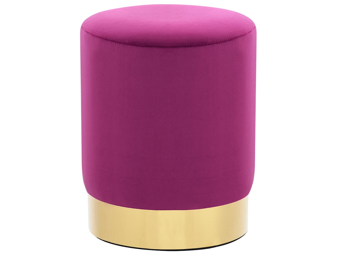 Vidaxl Banco 28 X 36 Cm Veludo Roxo E Dourado