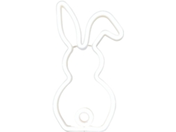 Luminária Noturna De Coelhinho Da Páscoa Neon Alimentada Por Usb
