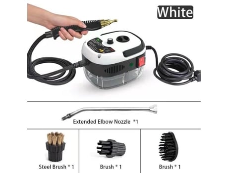 Limpador a Vapor de Alta Pressão RNCYN Ts-2106 2500W 110V-240V 900Ml Branco