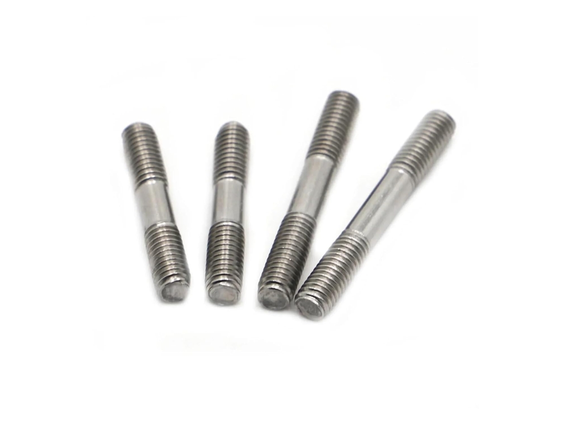 Parafusos De Aço Com Rosca Dupla, Gb901 M3 M10, Parafusos Prisioneiros De Dupla Extremidade, Aço Inoxidável 304, Prata