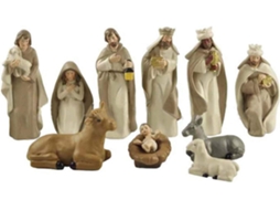 Lote De 10 Decorações Em Resina Para Creche E Decoração Religiosa Para A Casa E O Jardim